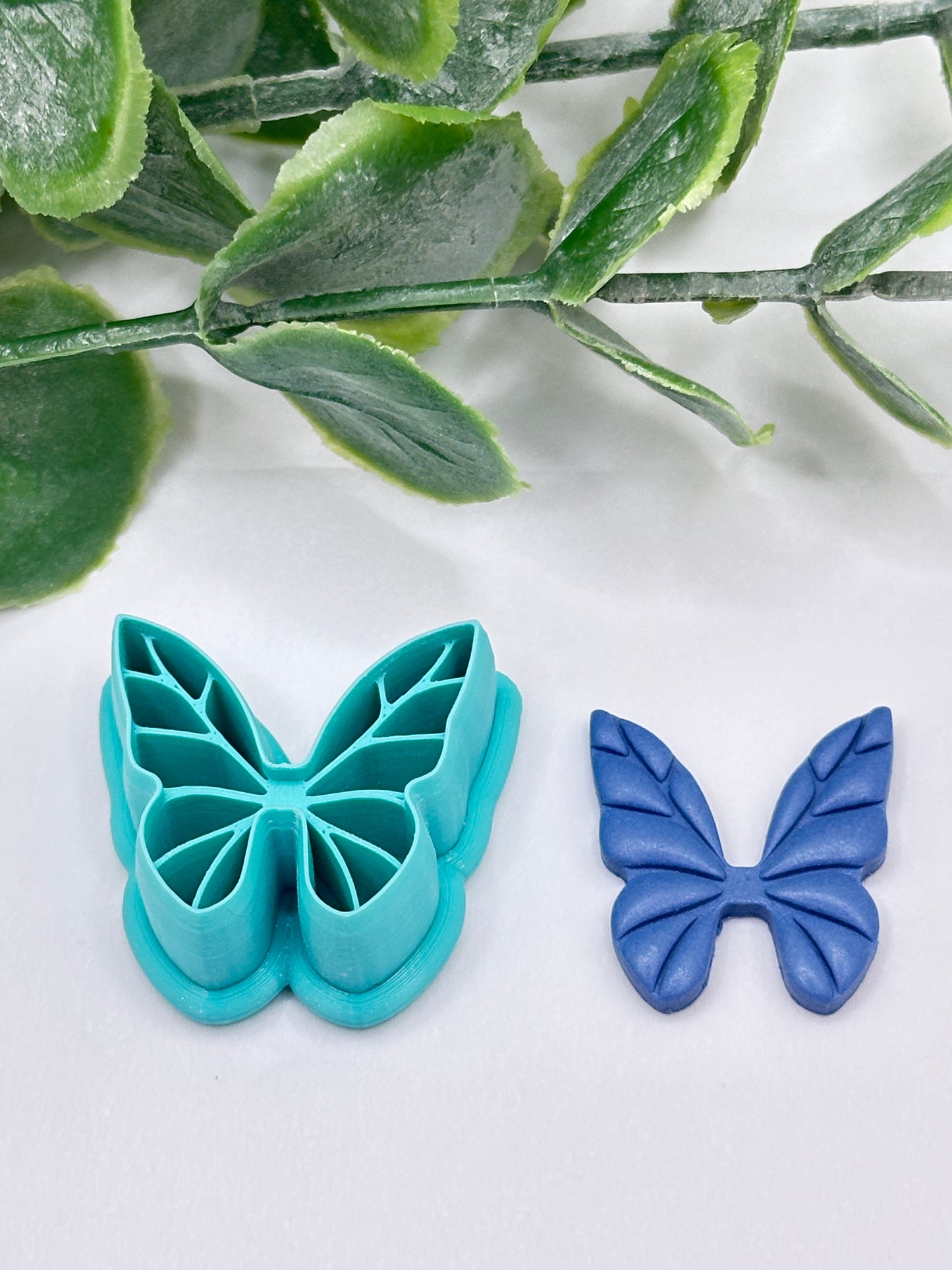 Leafy Butterfly Polymer Clay Cutter