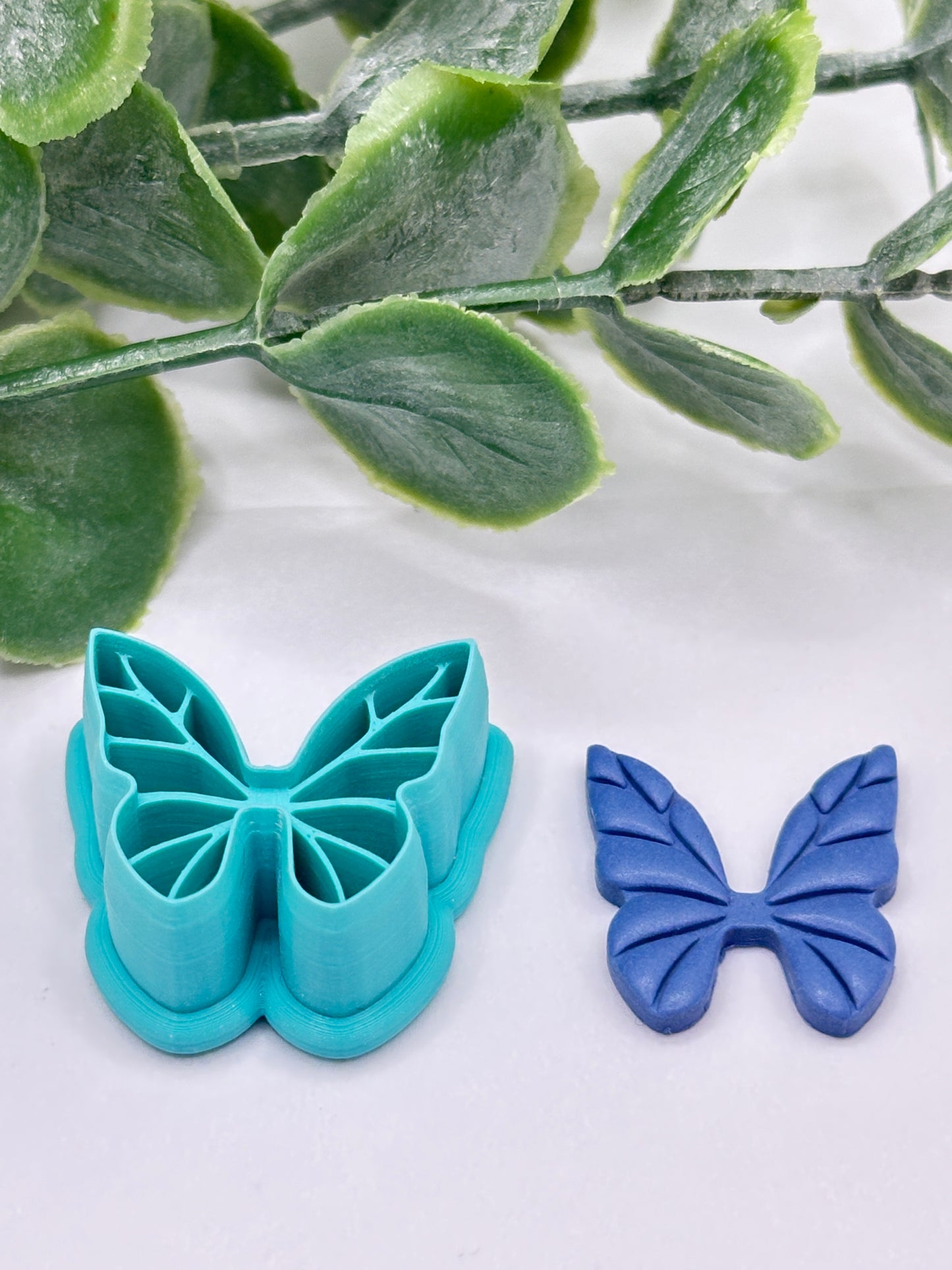 Leafy Butterfly Polymer Clay Cutter
