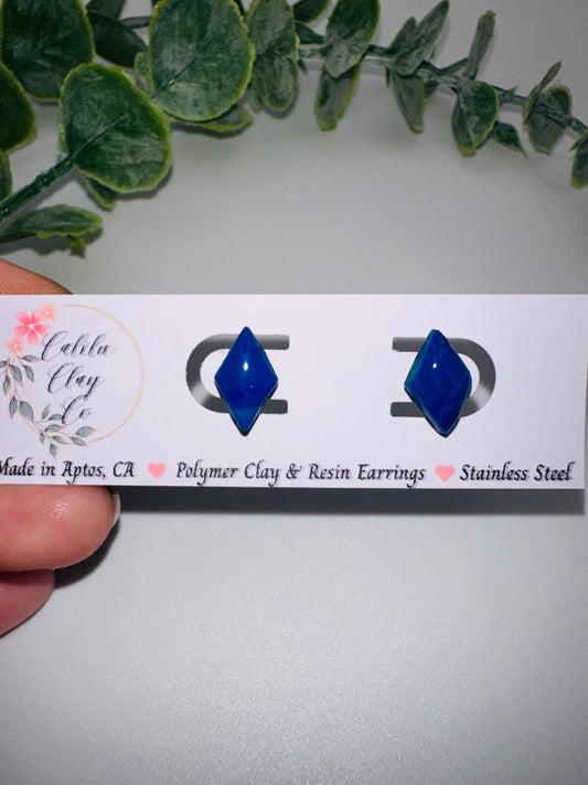 Blue Diamond Studs