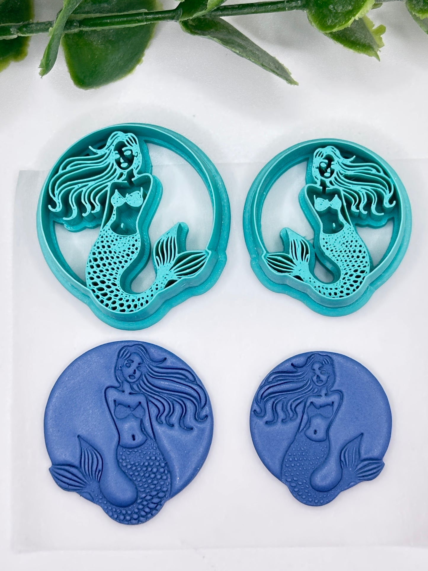 Pretty Mermaid Polymer Clay Cutter