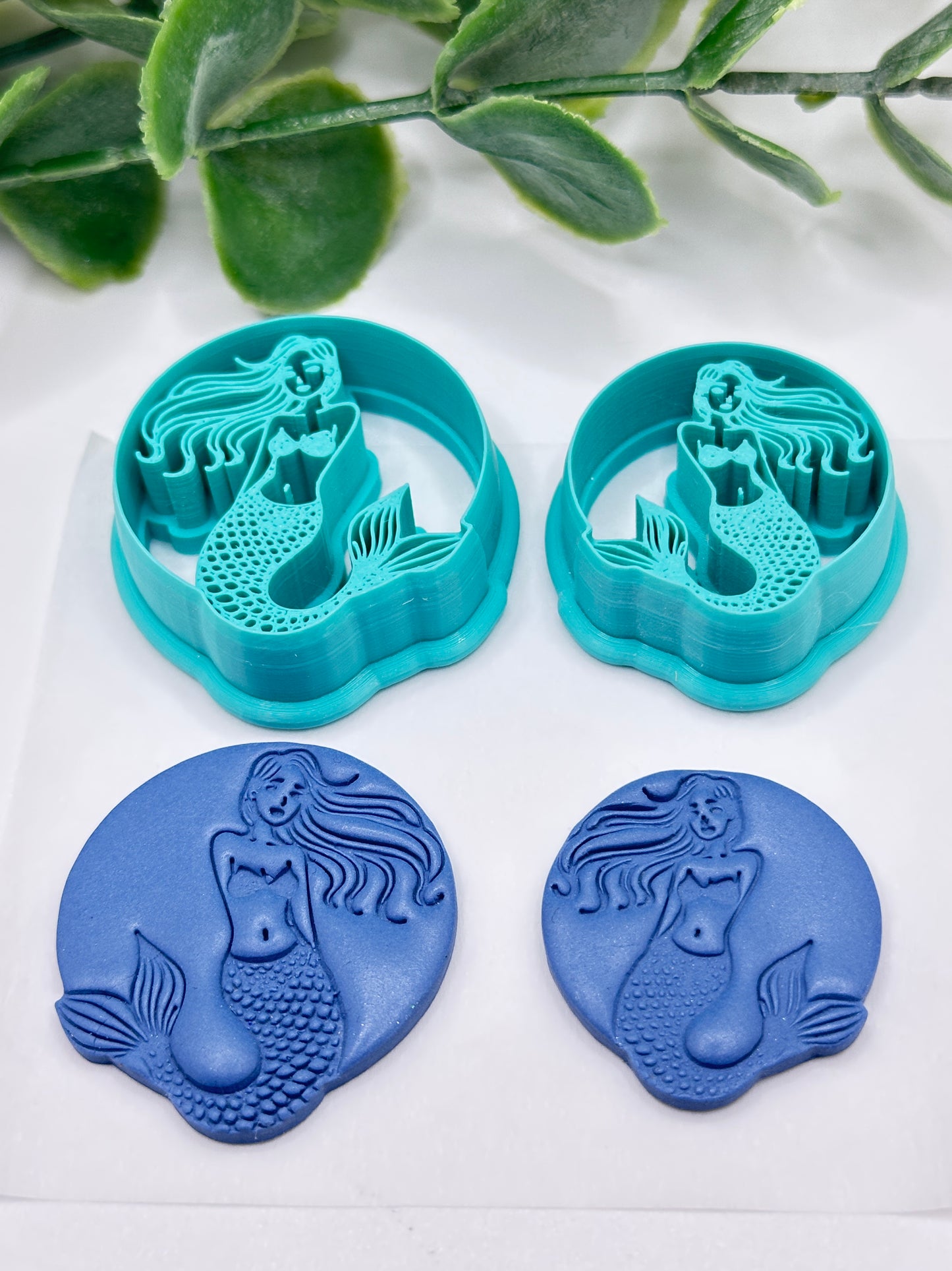 Pretty Mermaid Polymer Clay Cutter