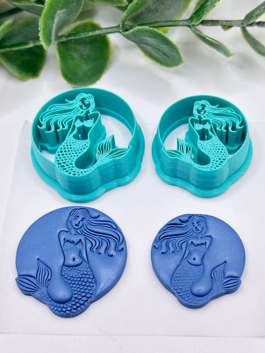 Pretty Mermaid Polymer Clay Cutter