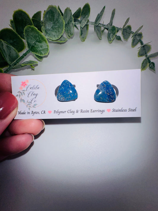 Ocean Triangle Studs