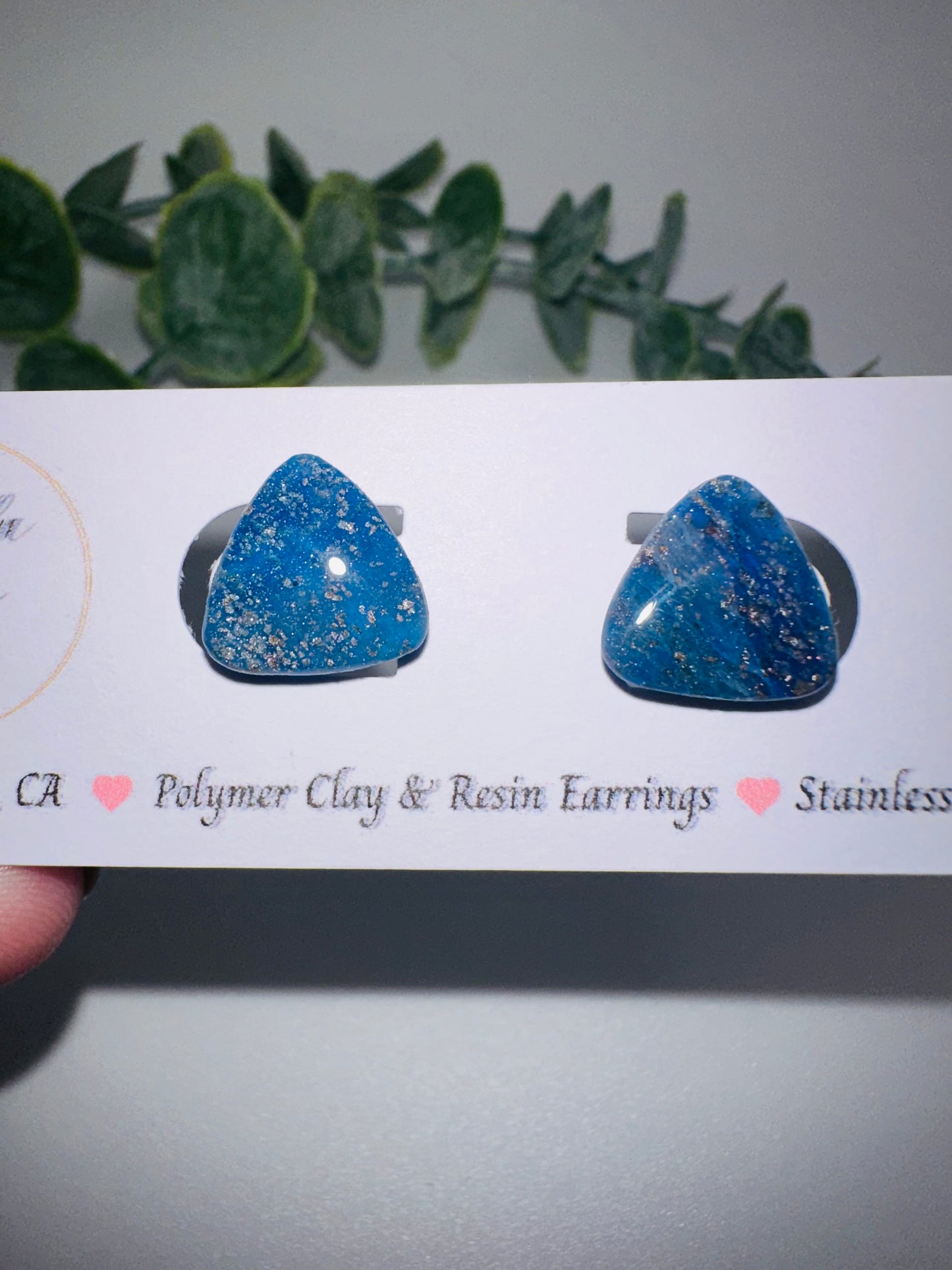 Ocean Triangle Studs