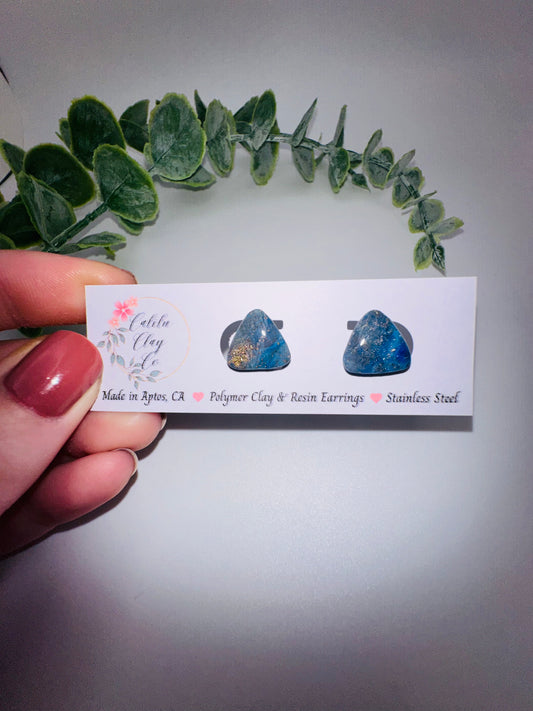 Ocean Triangle Studs