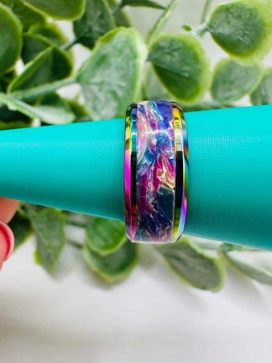 Marbled Rainbow Ring