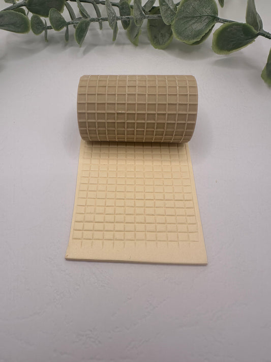 Tiny Square Tiles Polymer Clay / Cookie Dough Texture Roller