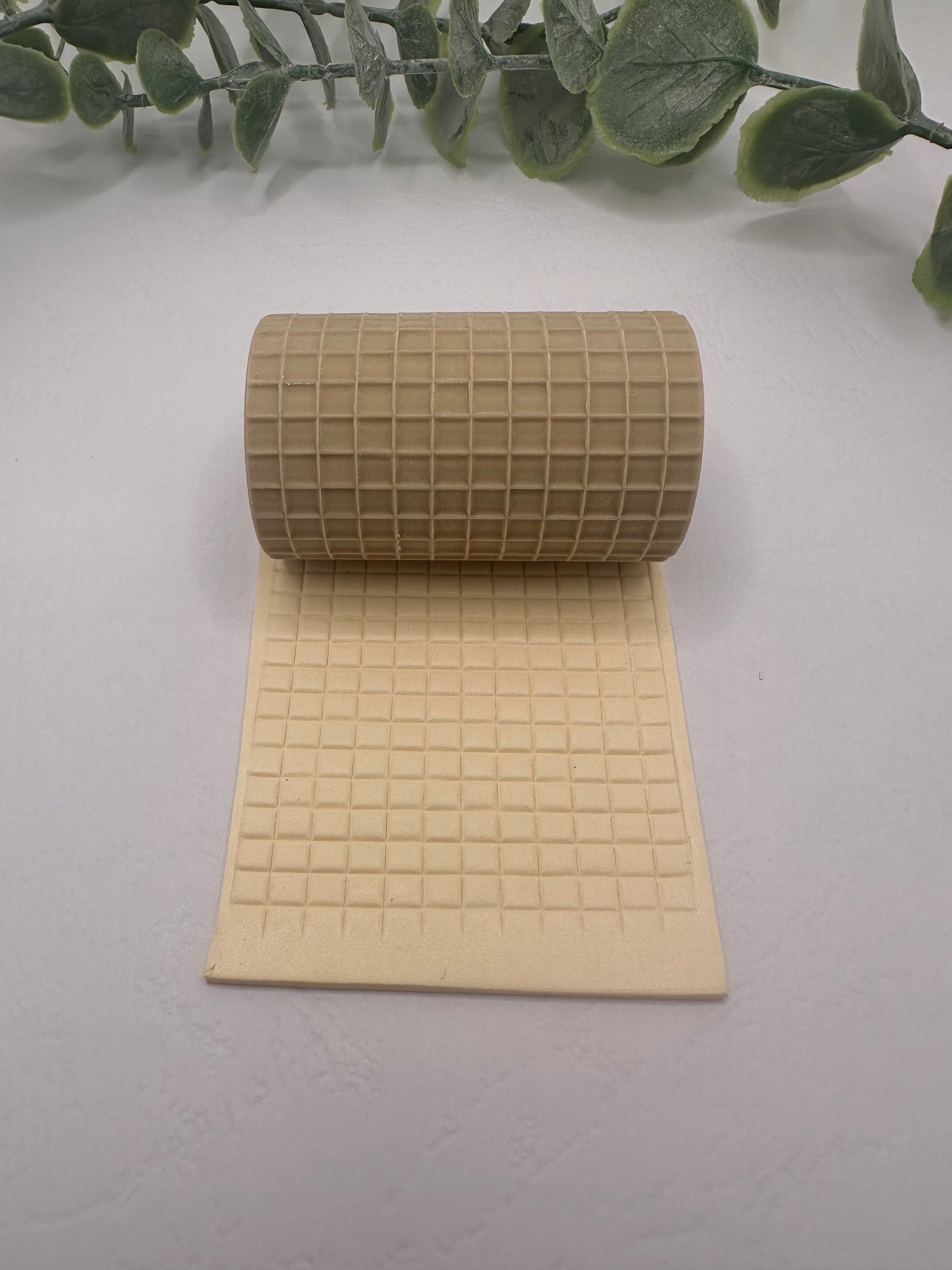 Tiny Square Tiles Polymer Clay / Cookie Dough Texture Roller