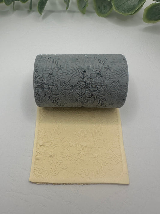 5-Petal Floral Polymer Clay/Cookie Dough Texture Roller