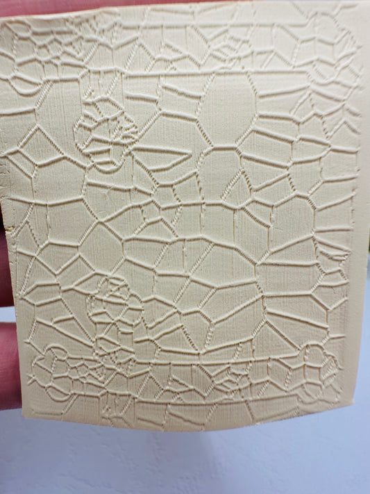 Stained Glass 2 Polymer Clay / Cookie Dough Texture Roller