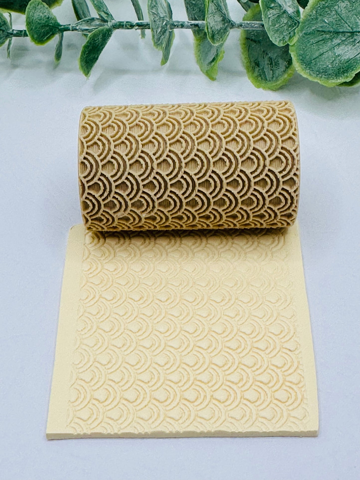 Semicircle Waves Polymer Clay / Cookie Dough Texture Roller