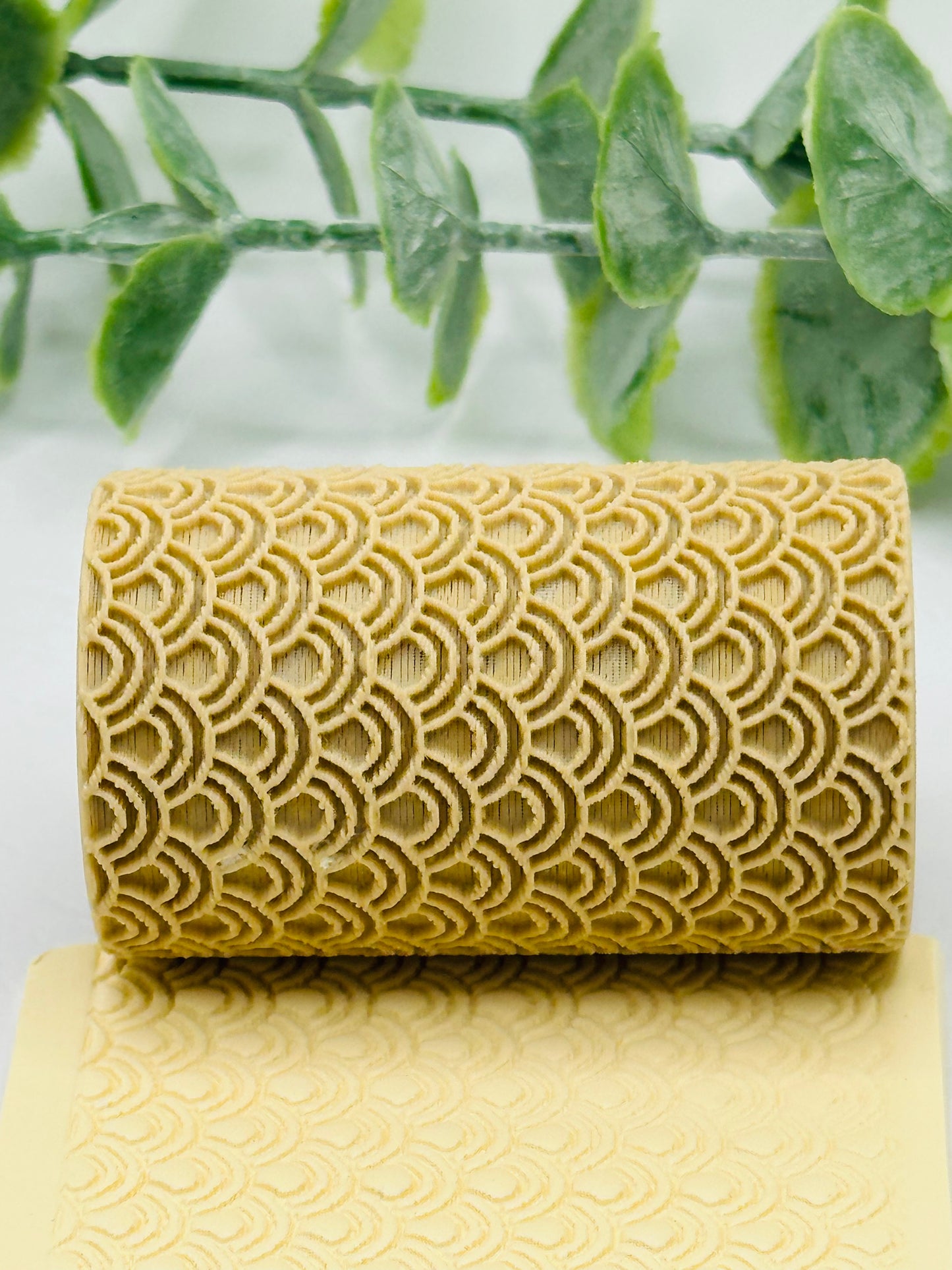 Semicircle Waves Polymer Clay / Cookie Dough Texture Roller