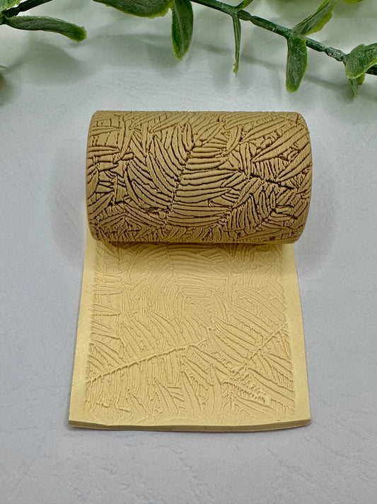 Tropical Leaves  Polymer Clay / Cookie Dough Texture Roller