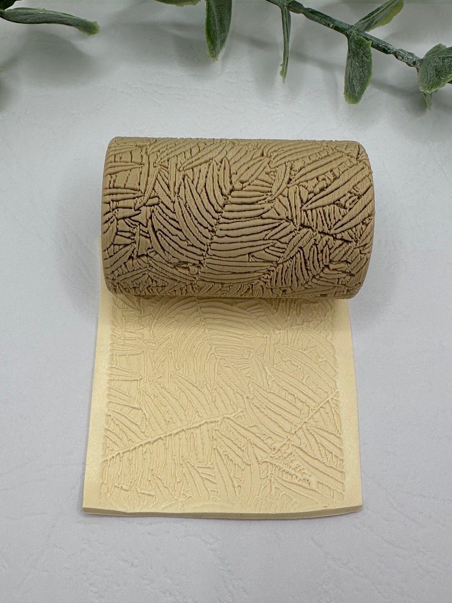 Tropical Leaves  Polymer Clay / Cookie Dough Texture Roller