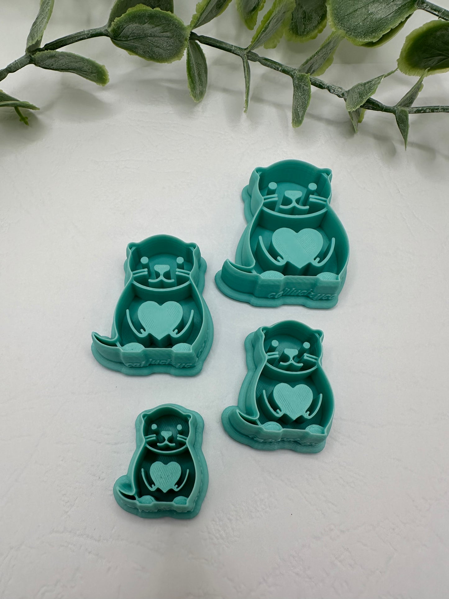 Sea Otter Love Cutter / Polymer Clay Cutter