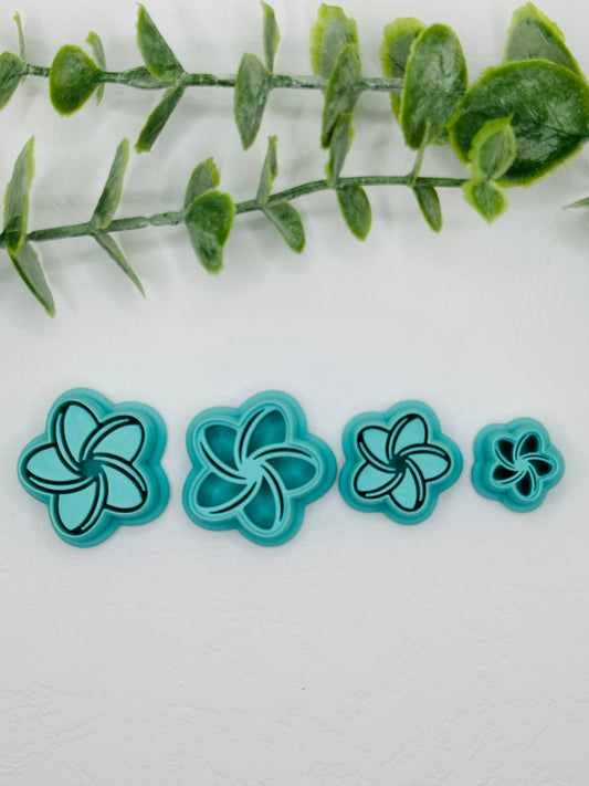 Plumeria Cookie Cutter / Polymer Clay Cutter