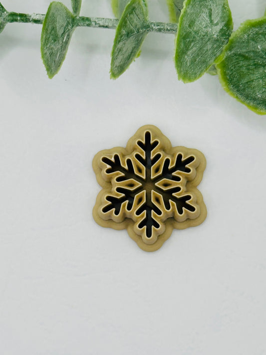 Snowflake Cookie Cutter / Polymer Clay Cutter
