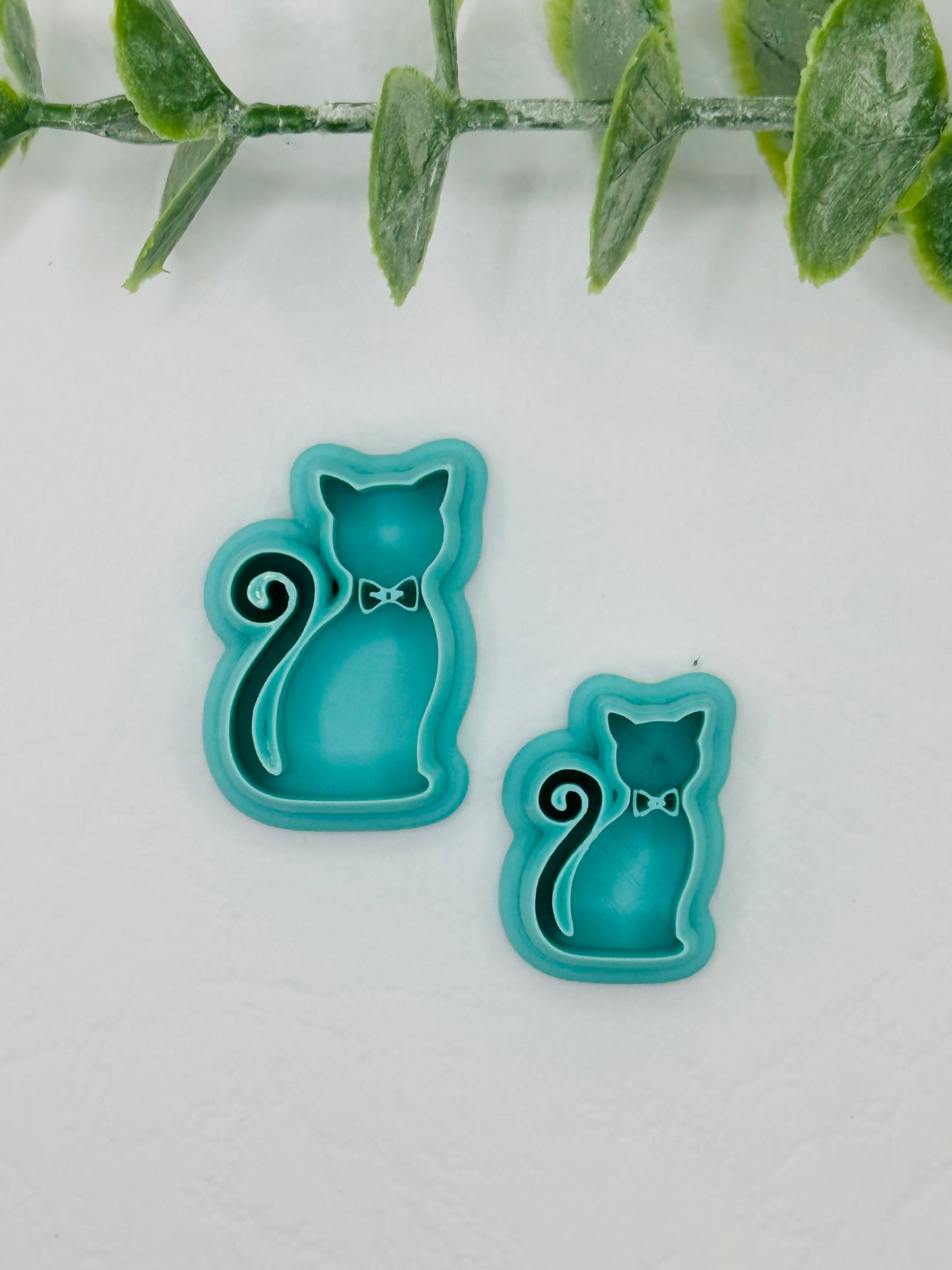 Preppy Cat with Bow Tie Cookie Cutter / Polymer Clay Cutter