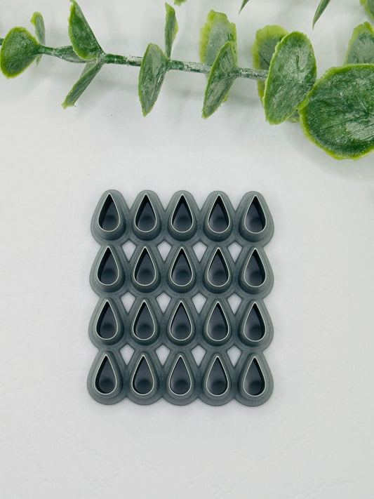 Long Teardrop Multi Cookie Cutter / Polymer Clay Cutter