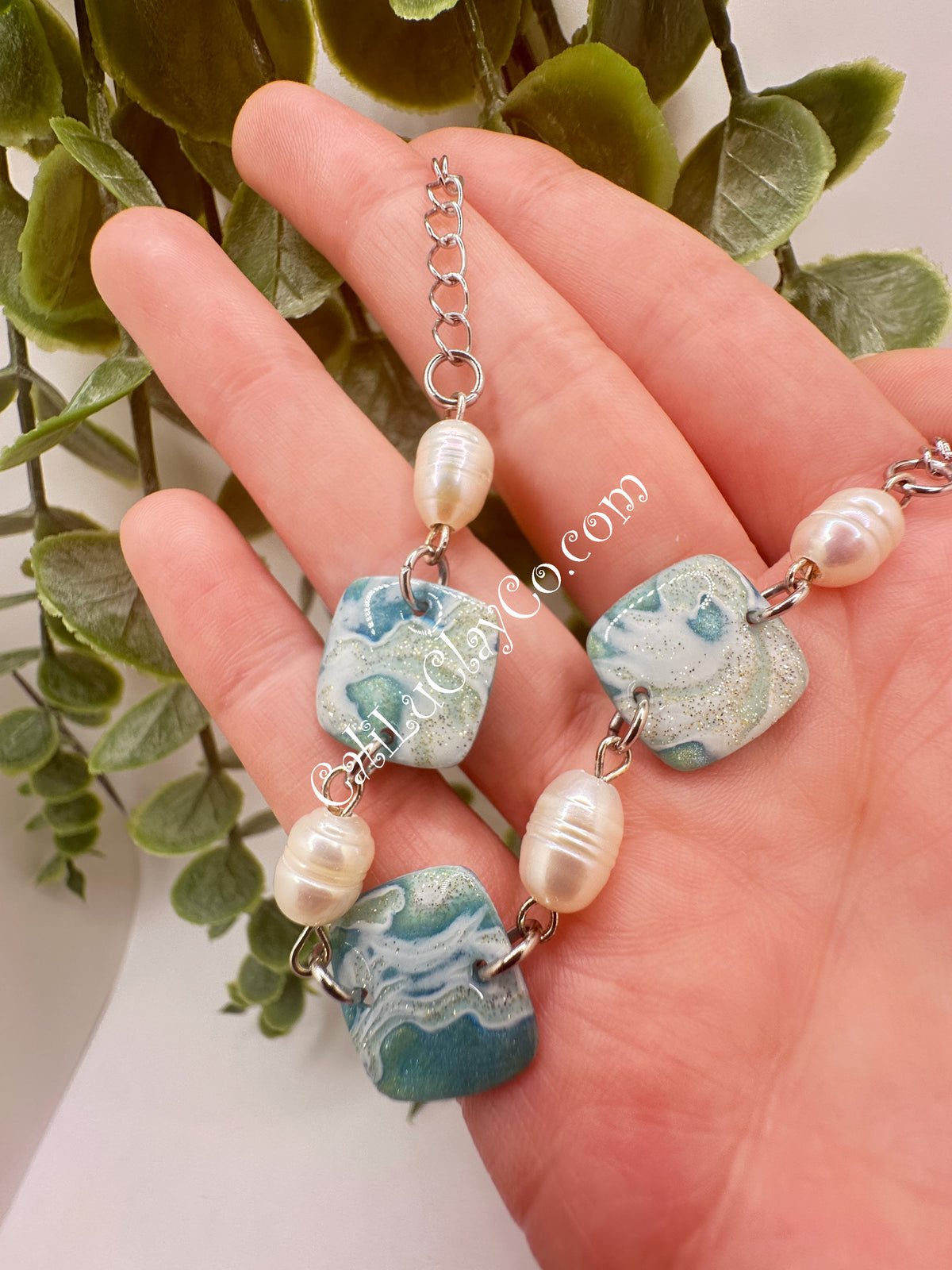 Ocean Story Bracelet with Freshwater Pearls