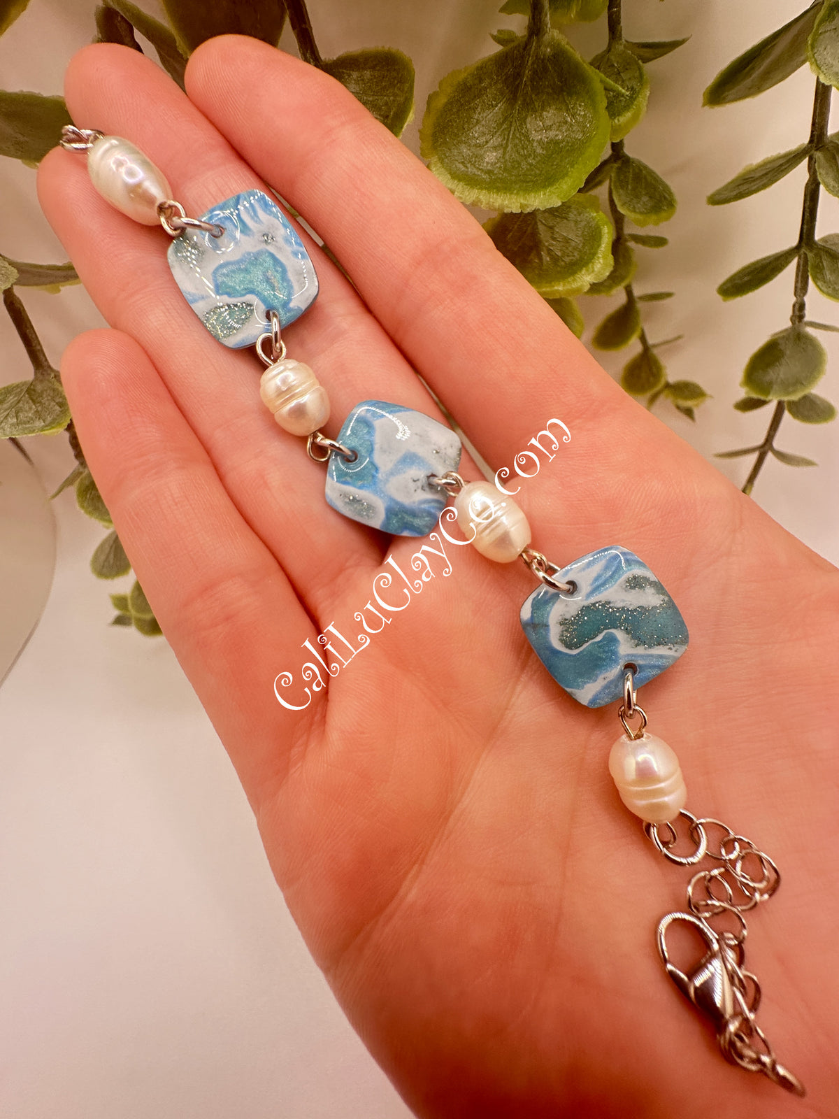 Ocean Story Bracelet with Freshwater Pearls