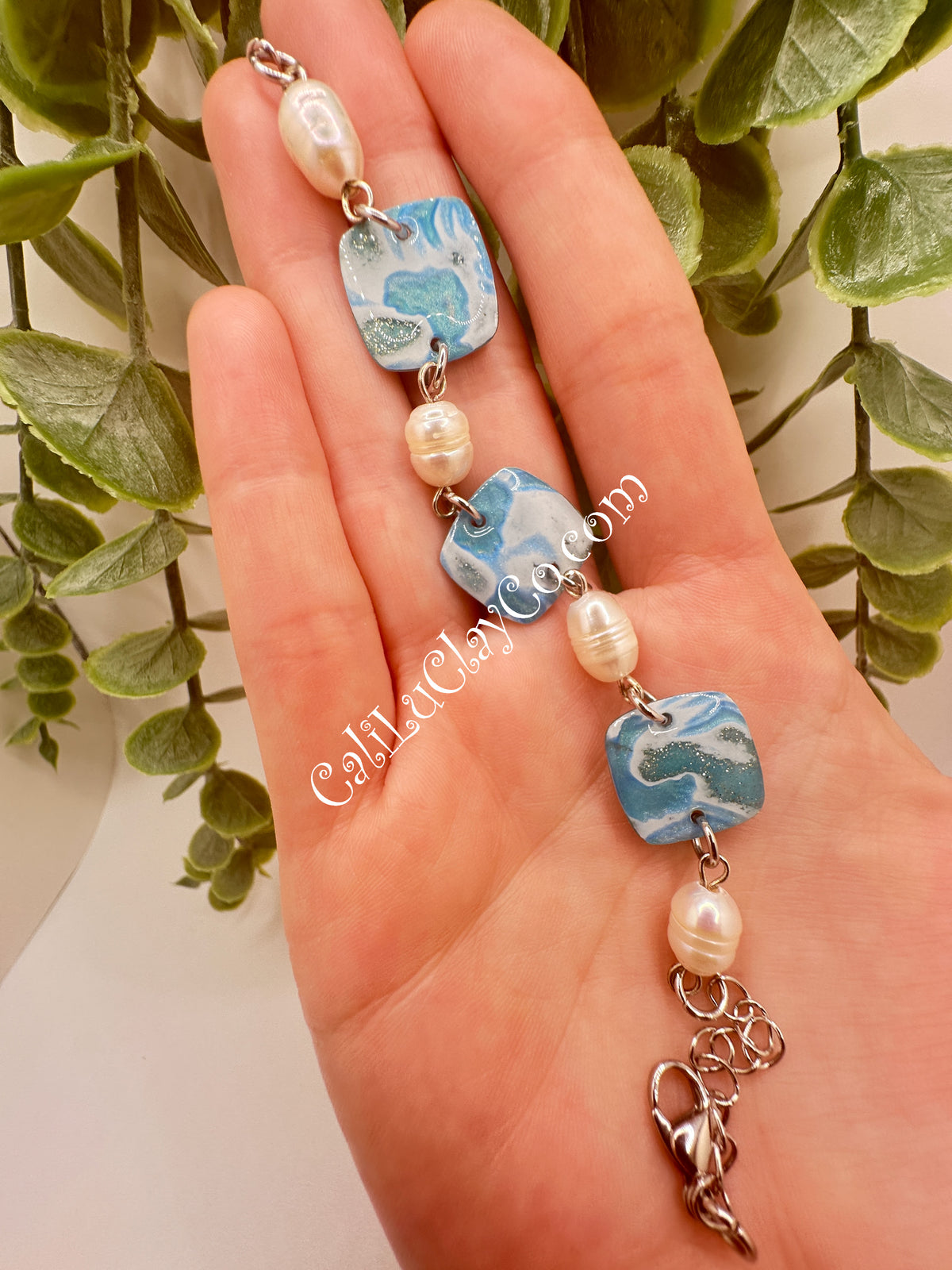 Ocean Story Bracelet with Freshwater Pearls