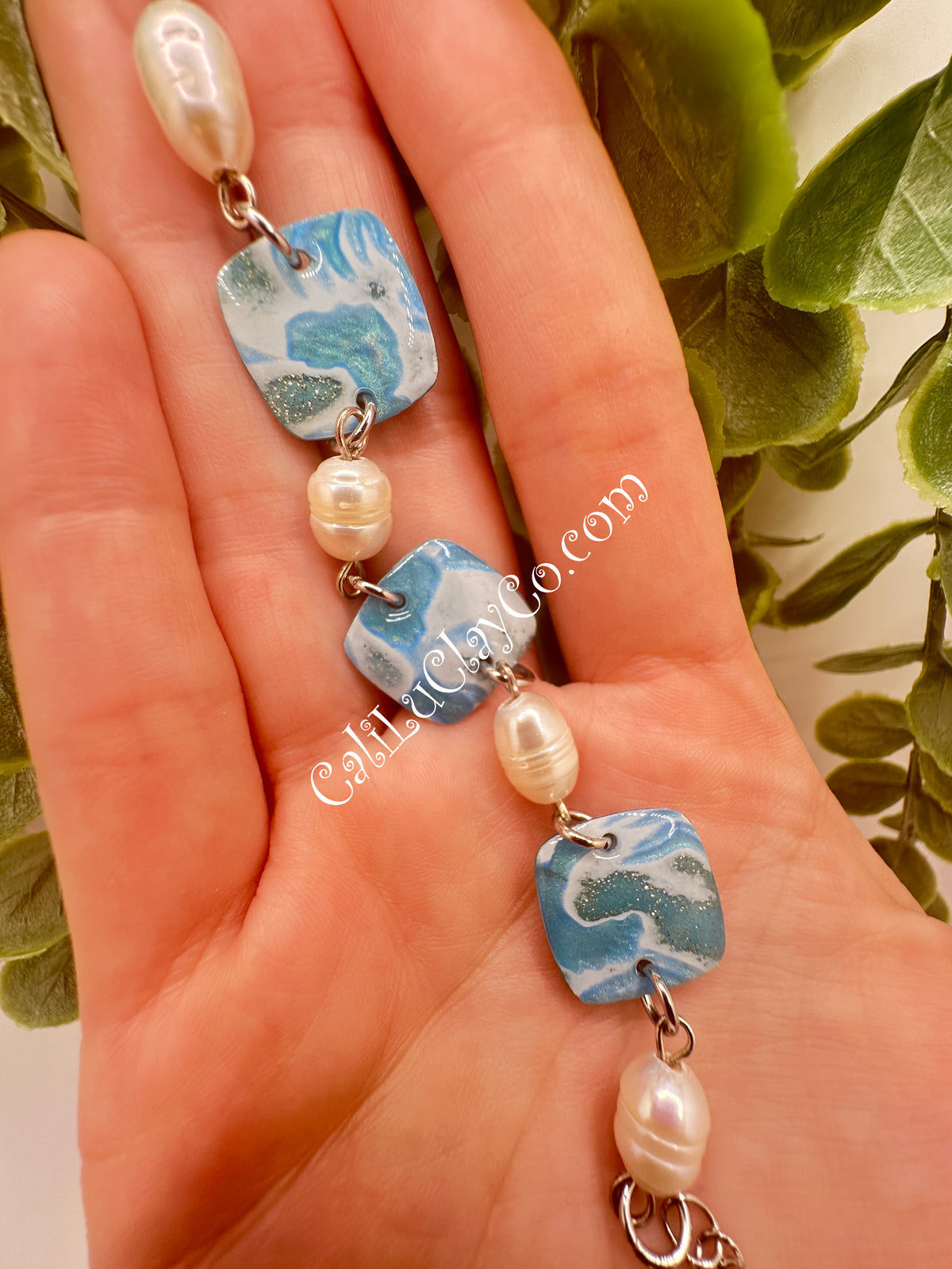 Ocean Story Bracelet with Freshwater Pearls