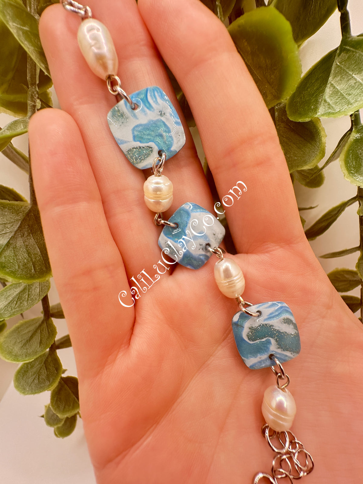 Ocean Story Bracelet with Freshwater Pearls