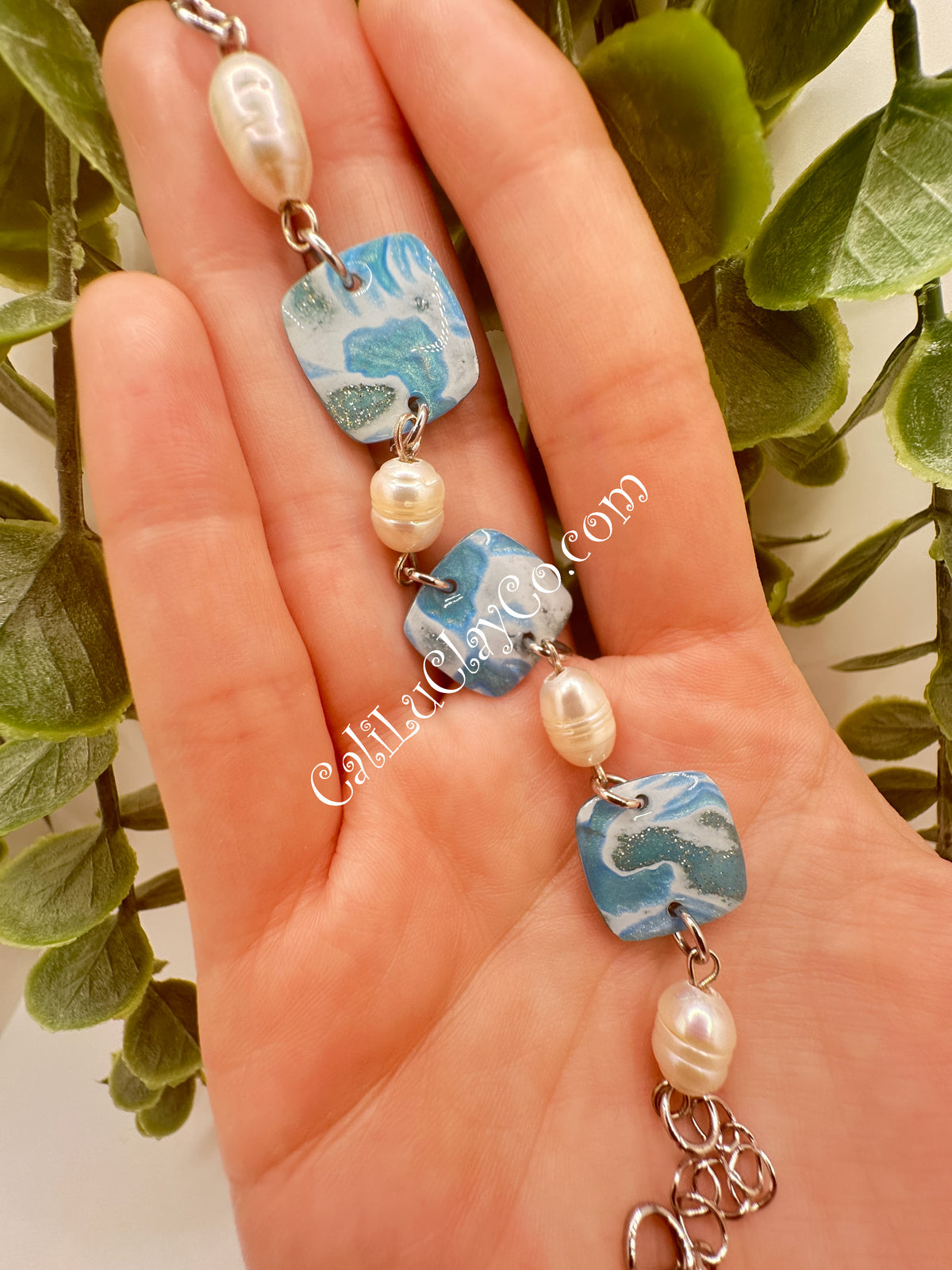 Ocean Story Bracelet with Freshwater Pearls