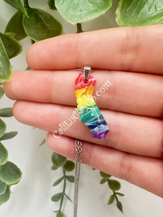 Rainbow California Pendant #2