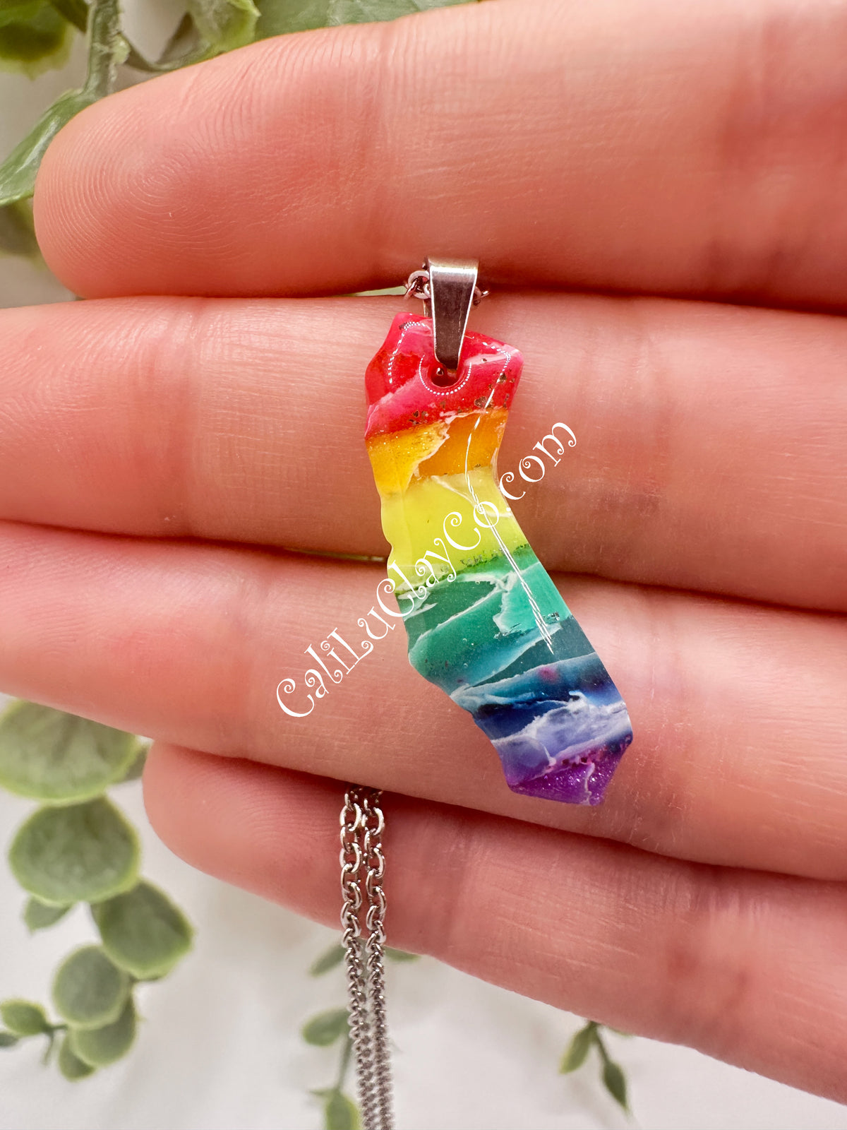 Rainbow California Pendant #2