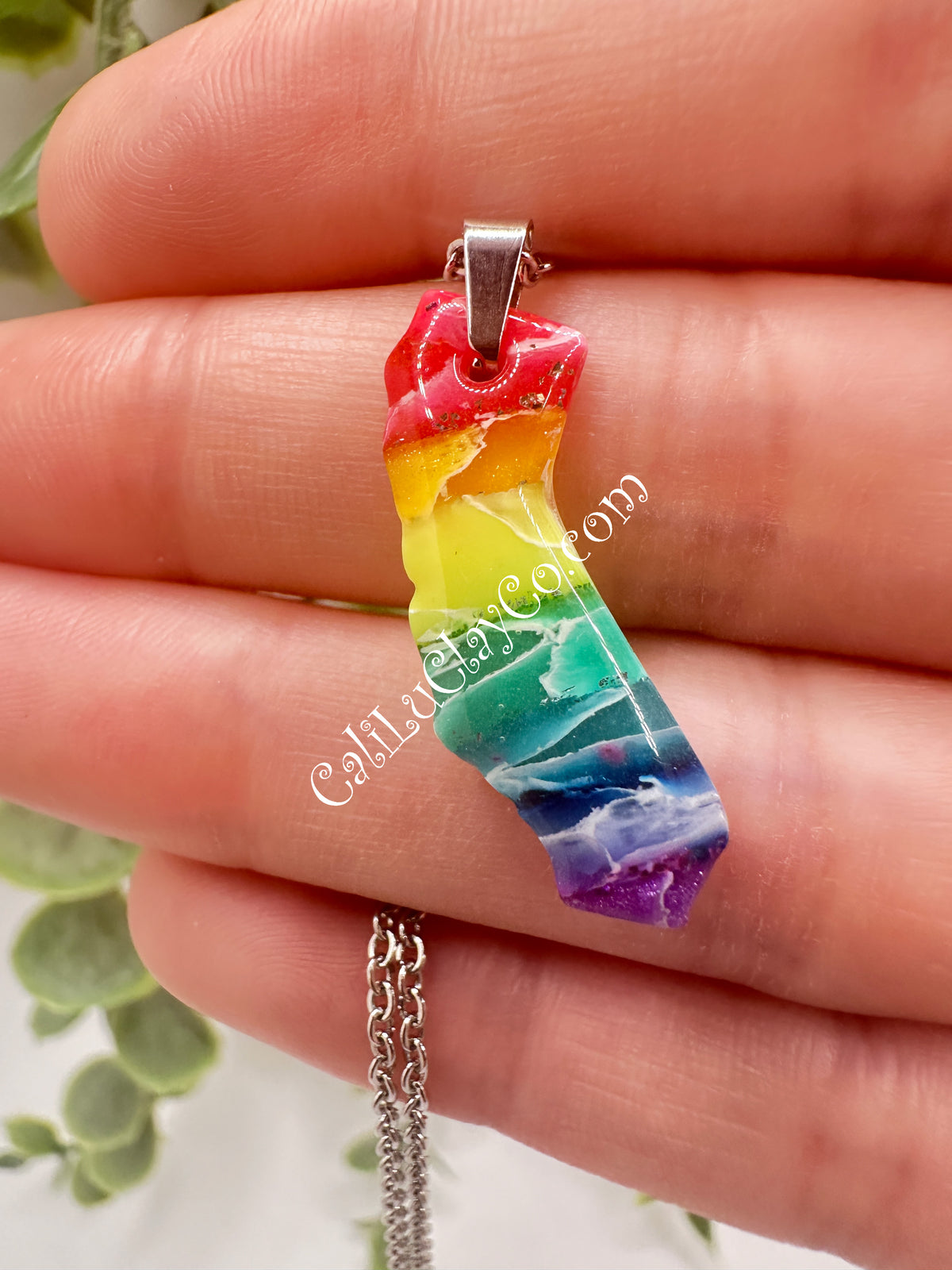 Rainbow California Pendant #2