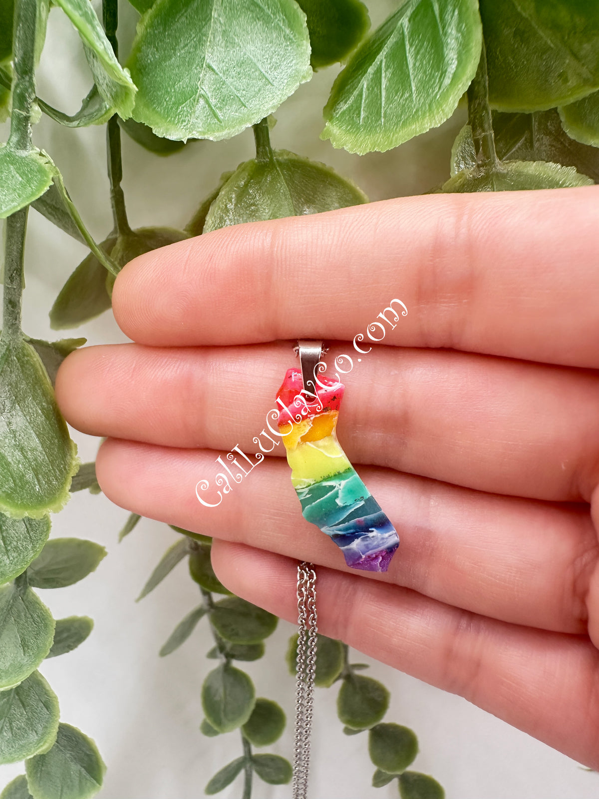 Rainbow California Pendant #2
