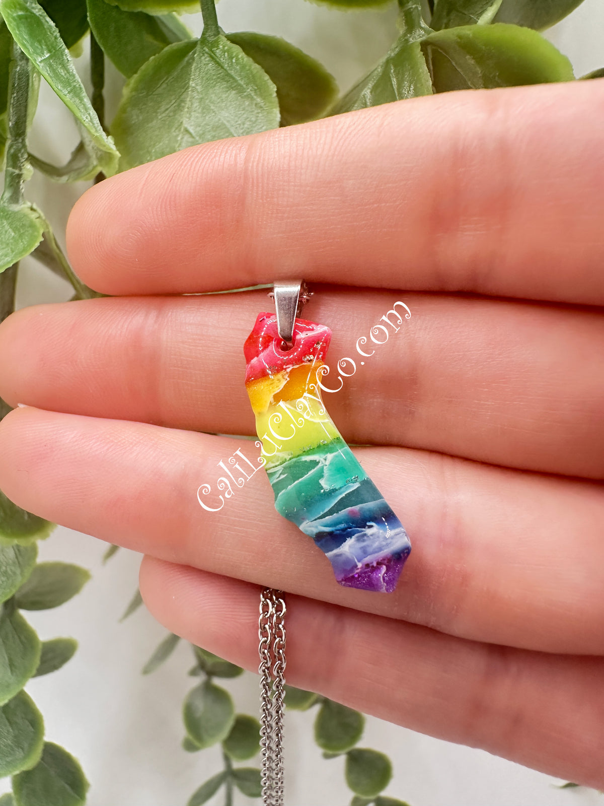 Rainbow California Pendant #2