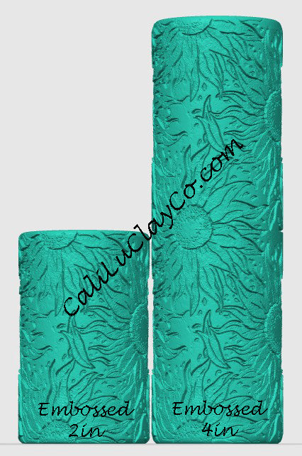 Flowy Sunflower Texture Roller for Polymer Clay/Fondant/Cookie Dough