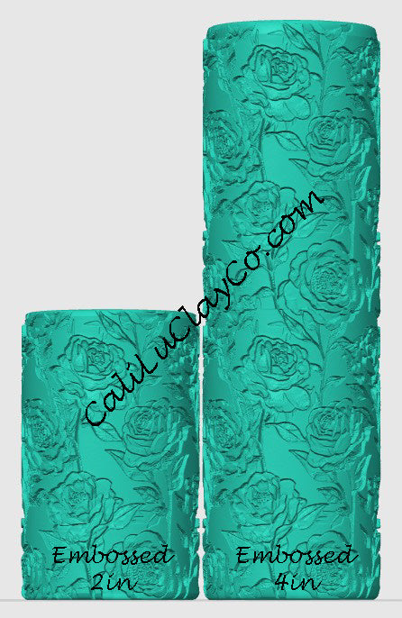 Intricate Roses Texture Roller for Polymer Clay/Fondant/Cookie Dough