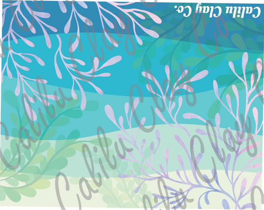 Colorful Kelp Polymer Clay Water-Soluble Transfer Sheet