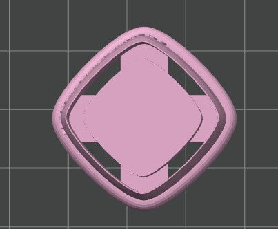 Rounded Square Bezel Cookie Cutter / Clay Cutter
