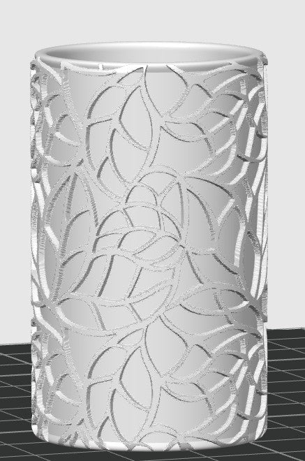 Leafy Stained Glass Polymer Clay / Cookie Dough Texture Roller