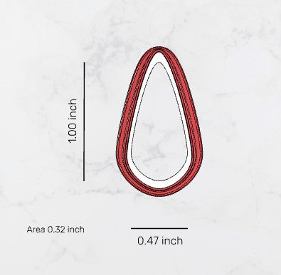 Tall Teardrop Clay Cutter