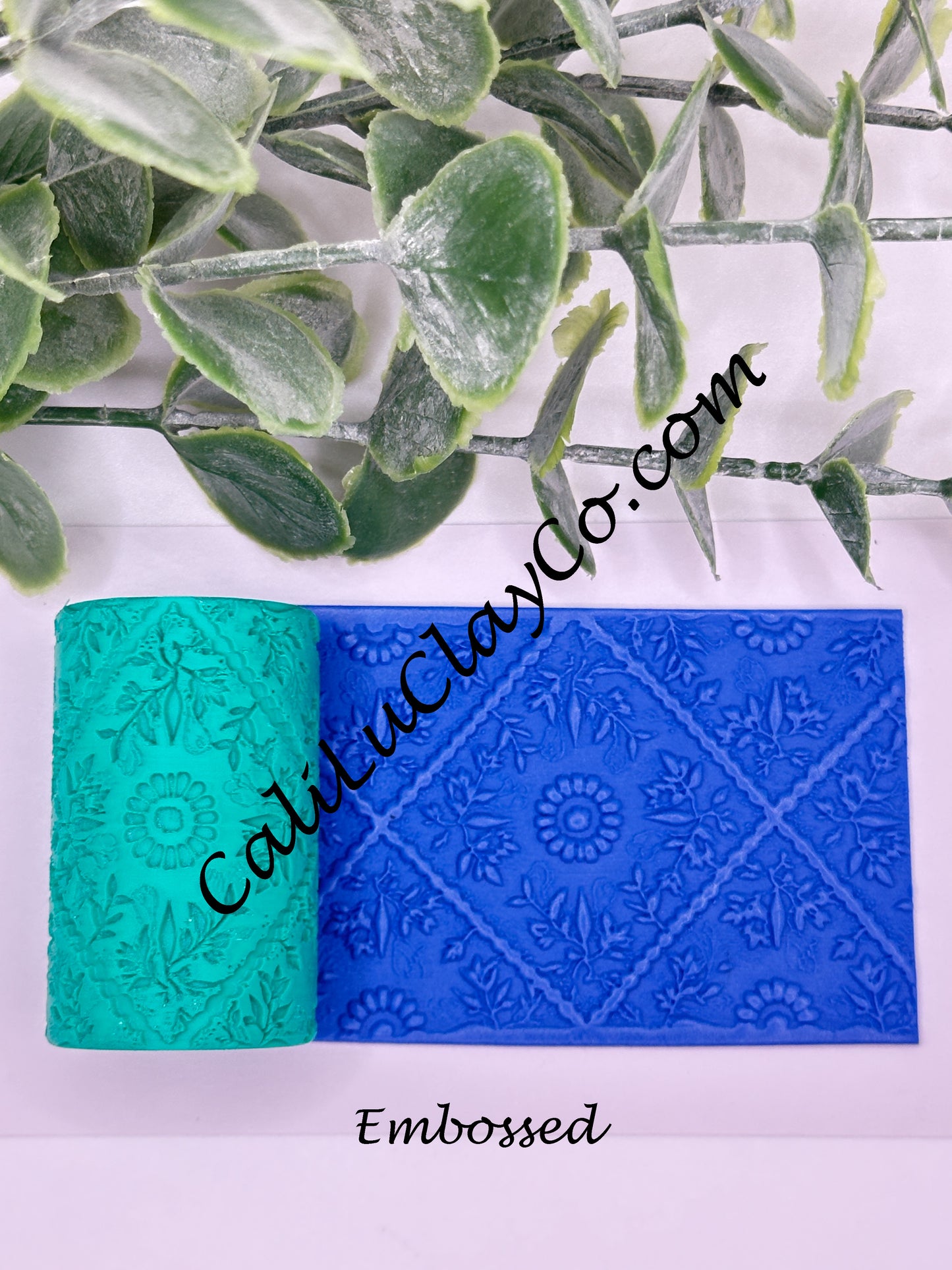 Diamond Floral Border Texture Roller for Polymer Clay/Fondant/Cookie Dough
