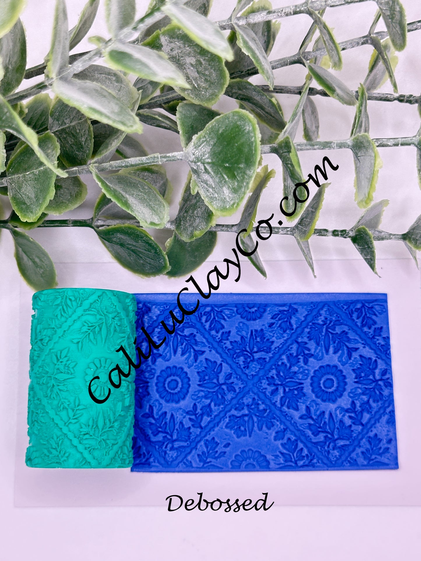 Diamond Floral Border Texture Roller for Polymer Clay/Fondant/Cookie Dough