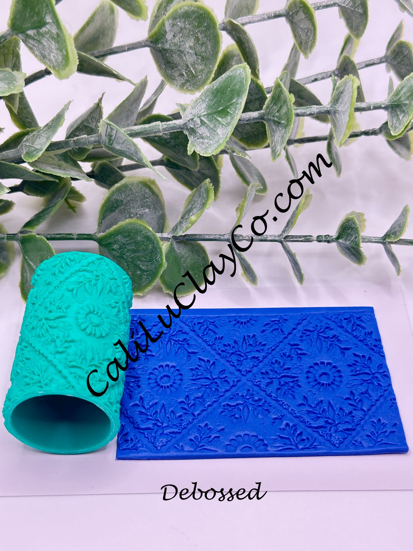 Diamond Floral Border Texture Roller for Polymer Clay/Fondant/Cookie Dough