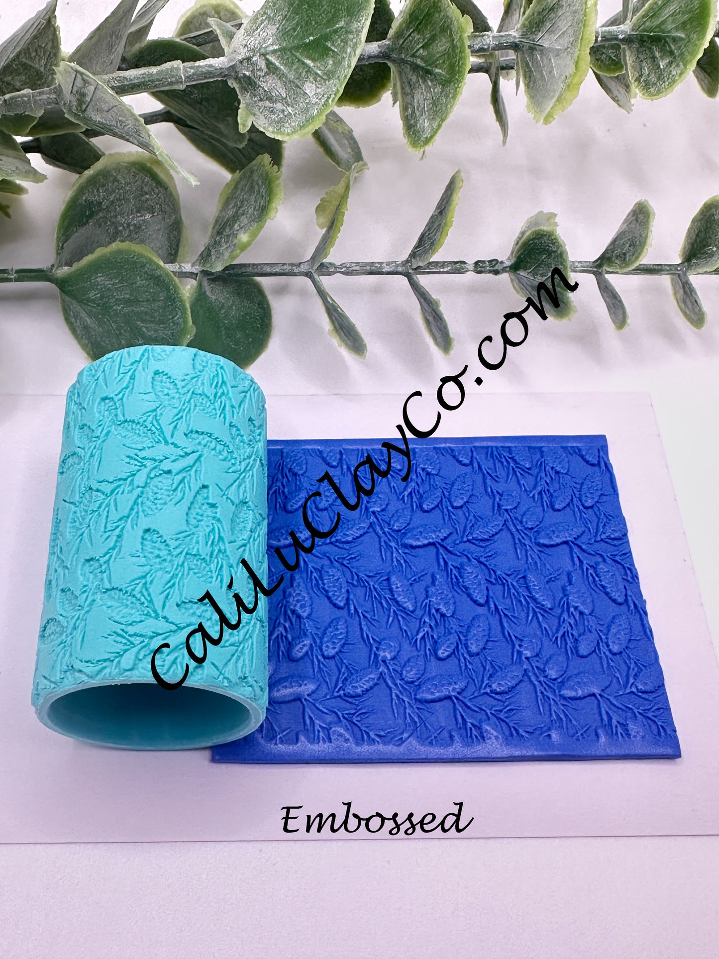 Pinecone Branches Texture Roller for Polymer Clay/Fondant/Cookie Dough