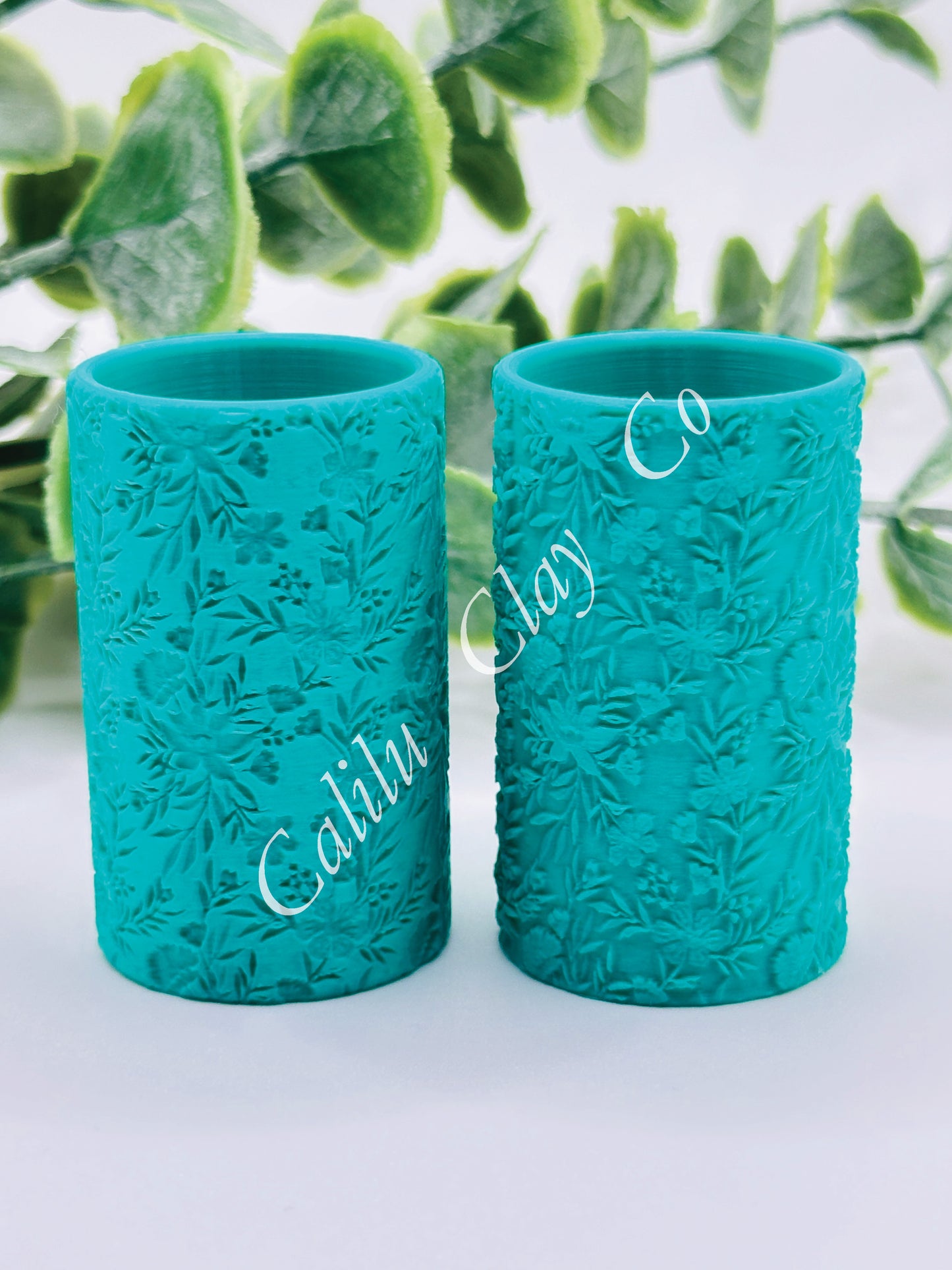 Wildflowers Polymer Clay / Cookie Dough Texture Roller