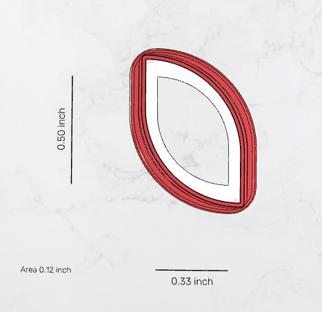 Wavy Teardrop Clay Cutter
