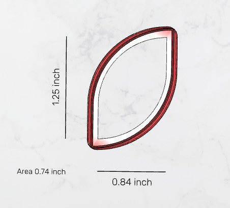 Wavy Teardrop Clay Cutter