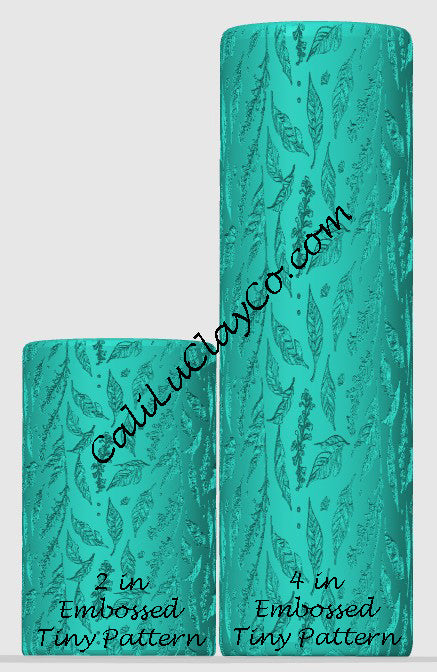 Feathery Leaves (Tiny Leaves) Texture Roller for Polymer Clay/Fondant/Cookie Dough