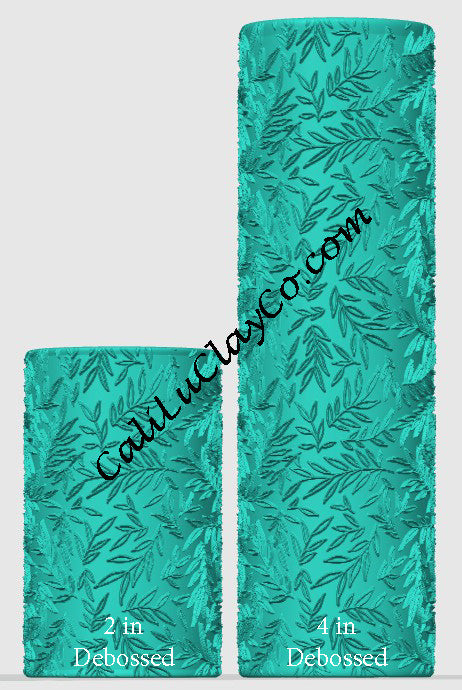 Leafy Twigs Polymer Clay / Cookie Dough Texture Roller