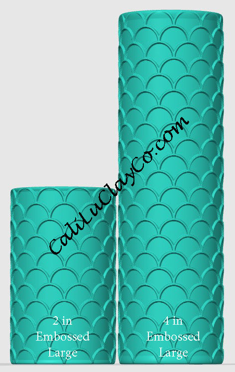 Mermaid Scales (Large) Texture Roller for Polymer Clay/Fondant/Cookie Dough
